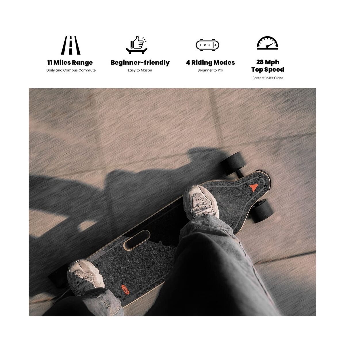 MEEPO V5 ER Electric Skateboard with Remote, Top Speed of 29 Mph, Smoo —  Board Blazers