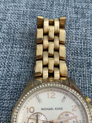 Michael Kors Rose Gold-tone Crystal Chronograph Watch MICHAEL Michael Kors Rose Gold-tone Crystal Chronograph  main image 2