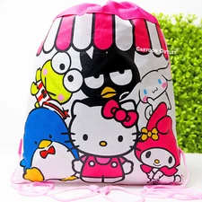 Sanrio Hello Kitty Drawstring Bag String Backpack Girls Bag My Melody keroppi