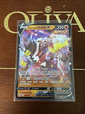 Pokémon TCG Single Strike Urshifu V Sword & Shield Battle Styles 085/163 Holo NM