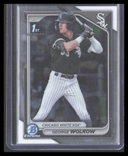 2024 Bowman GEORGE WOLKOW Chrome #BCP-144 1st Prospects Chicago White Sox ASOB