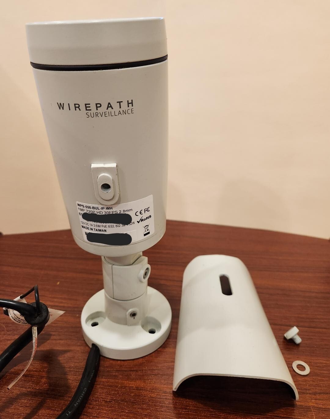 Security Camera WirePath WPS-550-BUL-IP-WH 1MP 720P HD Bullet Surveillance-image