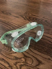 Lot Of 50 KleenGuard 16362 SG34 Protective Safety Goggles Clear Len Green Frame