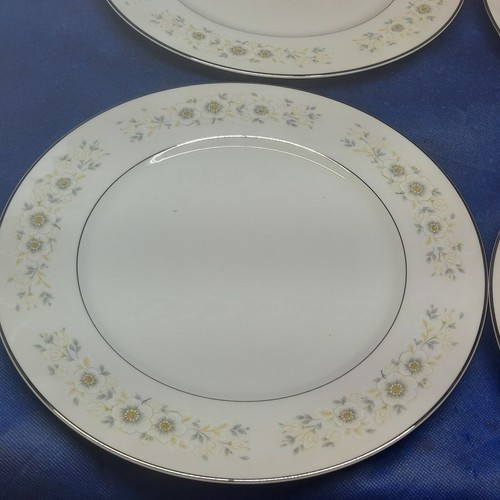 Vintage Sango Fine "Andover" Set/4 Dinner Plates Carlton Coll. Disc. Japan EUC - Picture 2 of 5