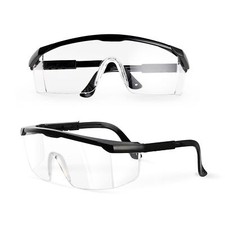 2 Pack Safety Glasses, Anti-fog, Scratch Resistant Clear Wraparound Lenses an...