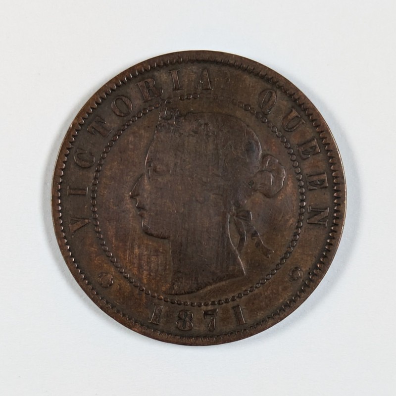 1871 Prince Edward Island Canada One Cent VG/VF