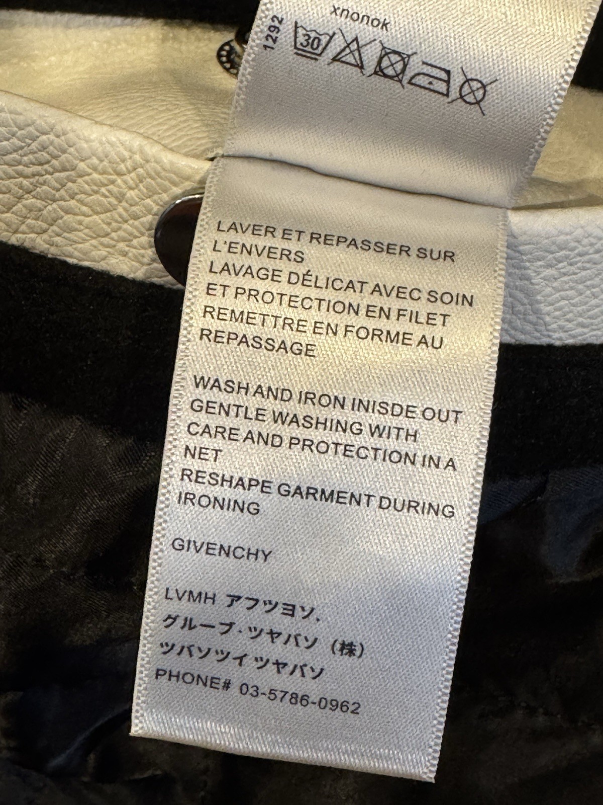 Authentic Givenchy Wool Leather VarsityBomber Jac… - image 15