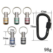 Porte-clés couleur 5 pièces changement rapide tige de connexion 1/4 poignée hexagonale tournevis 