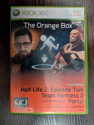 The Orange Box Half Life 2 XBOX 360 CIB Complete in Box Good Condition