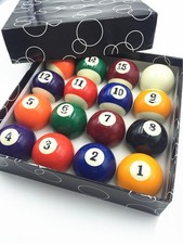 Pool Snooker Billiard Table Balls 2 inch 50.8MM 16 Ball Set