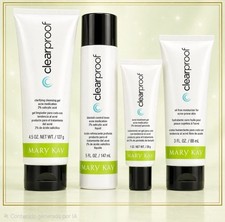 Mary Kay Clearproof Face Skin Care Set Gel Formulation Cleanser  Toner