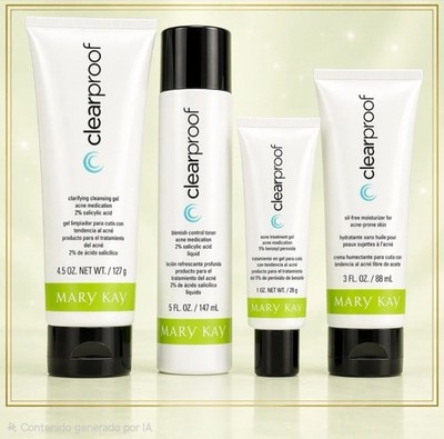 Mary Kay Clearproof Face Skin Care Set Gel Formulation Cleanser & Toner