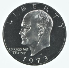 1973-S Eisenhower $1 CLAD Proof