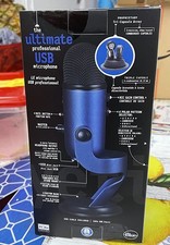 Logitech Blue Yeti USB Condenser Mic Midnight Blue w/ 4 Pickup Patterns