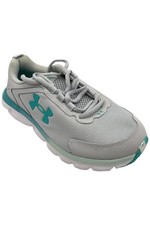 Under Armour Women's Charged Assert 9 Running Shoe Mrbl Grey/Grn