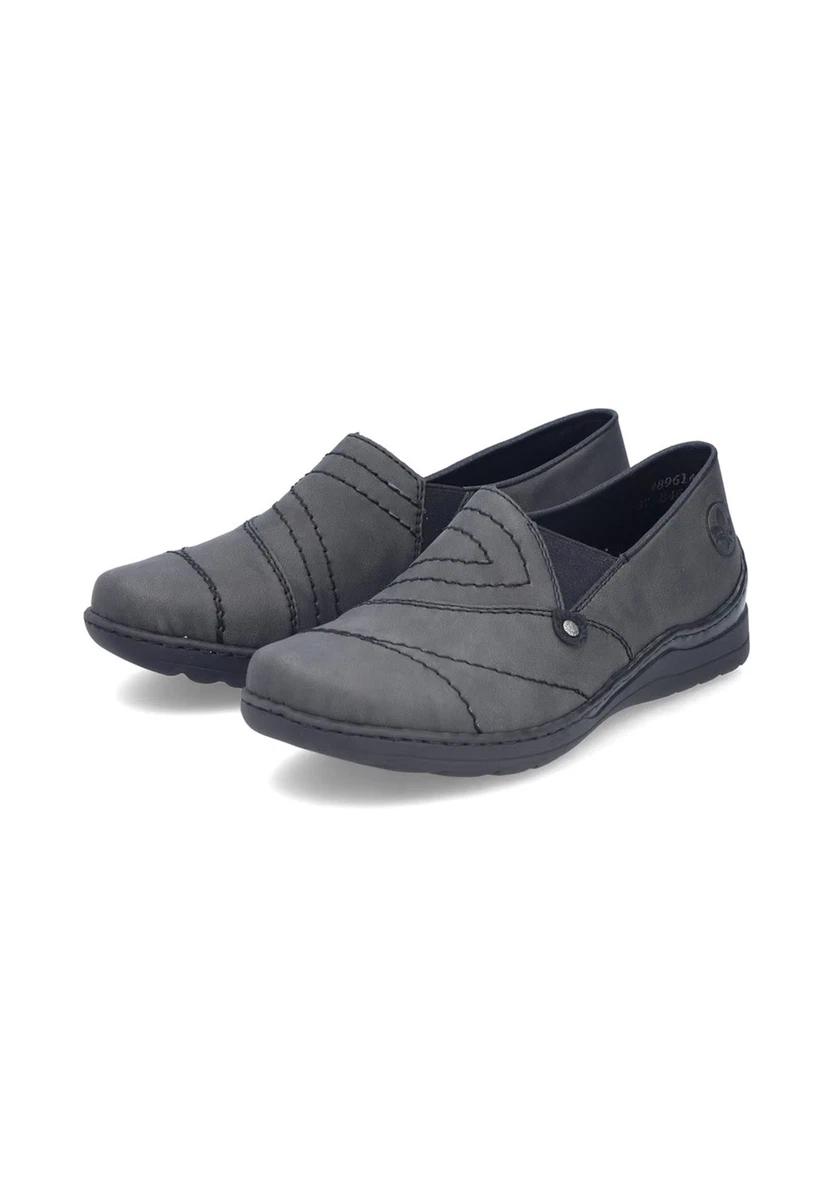 Chaussures à Enfiler Rieker Pour Femme – Grises, Taille 40, Neuf Avec Emballage