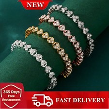 Fashion Women Bracelets Stainless Steel Simple Heart Chain Exquisite Accessories