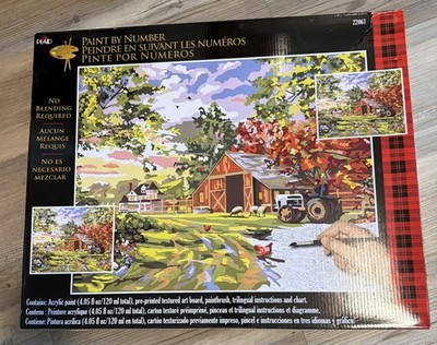 Plaid Paint By Number Kit Old Farm House New Unopened
