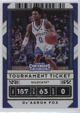 2020 Contenders Draft Picks Variation Tournament Ticket 35/49 De'Aaron Fox 0zg6