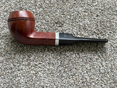 Yello-Bole Duo-Lined Briar Pipe Bulldog Hard Nylon Stem Smooth Finish Surface
