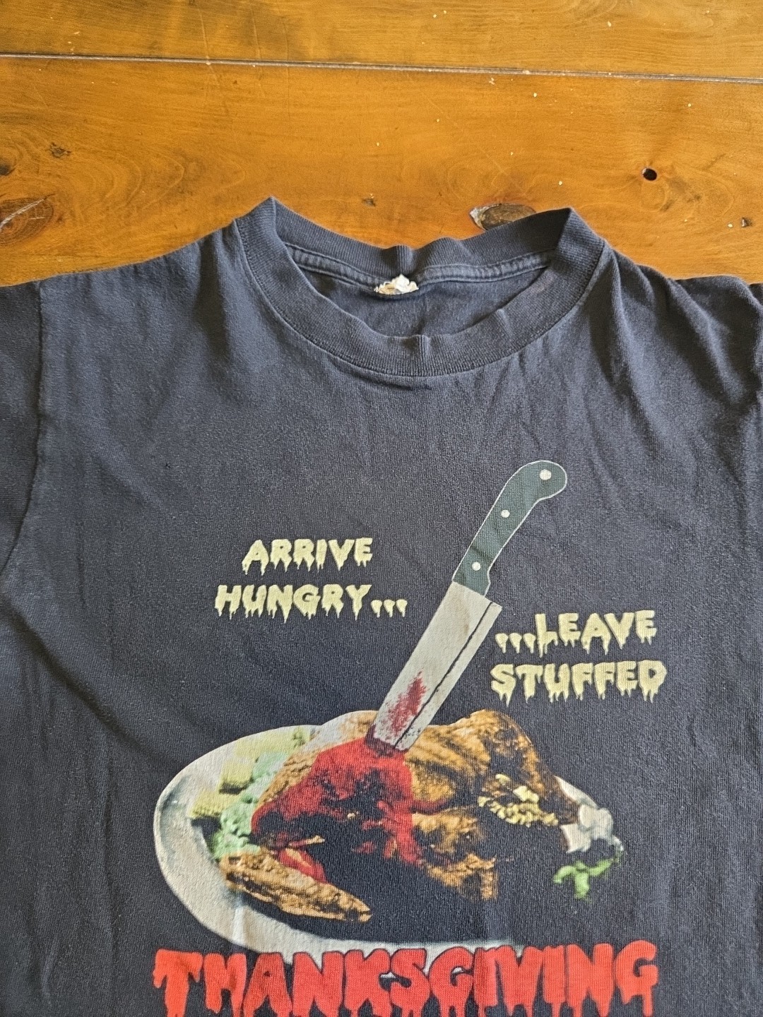 VTG 2007 Eli Roth Thanksgiving Movie Promo Shirt S Grindhouse Horror Promo Tee image 10