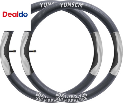 2-PCS 20'' Self-Sealing Bike Tubes 20 X 1.75/2.125 Av32Mm Super Automatic Repair,