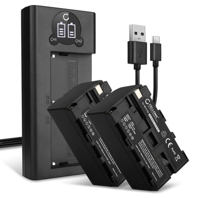 2x Kamera Akku + Dual Ladegerät - Ersatz für Sony CCD-TR918E Kameraakku