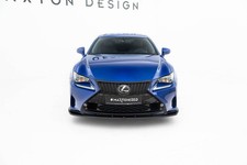 Spoiler Street+ attacco anteriore V.1 adatto per Lexus RC Mk1 nero lucido
