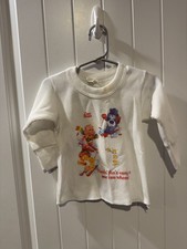 Vintage 1980s Thermal Care Bears Kids Size 2/3 Havin Fun Easy As One Two Wheeee