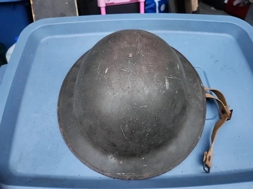 WW 1 World War 1 British Doughboy Helmet 1918 Vtg Military American