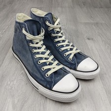 Converse Cuck Taylor All Star US Workwear Denim Blue Hi High Top Trainers UK 10