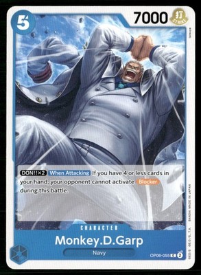2024 Wings of the Captain Monkey.D.Garp Character / Blue/Navy #OP06-055