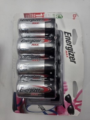 Energizer MAX D Batteries (8 Pack), D Cell Alkaline Batteries  *New*