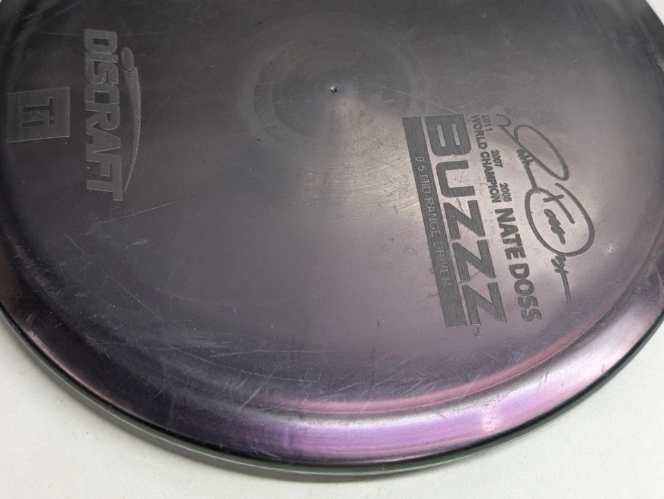 Discraft Ti BUZZZ Midrange Driver Disc Golf Titanium 175g Purple Nate Doss 3x - Image 3 of 4