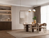 Essgruppe Beige Esstisch 4X StüHle Holz Esszimmer Set