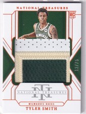 2024-25 Panini National Treasures NBA No 161 Tyler Smith Rookie Patch 12/75
