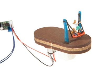 Noch 13402 micro-motion Vogelnestschaukel beweglich mit Motor und Figuen H0 Neu