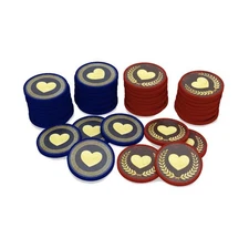 Chip Theory Boardgame Hoplomachus Premium Health Chips (68) VG+/NM