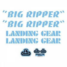 Se Bikes Big Ripper Decal Set Big Ripper Blue