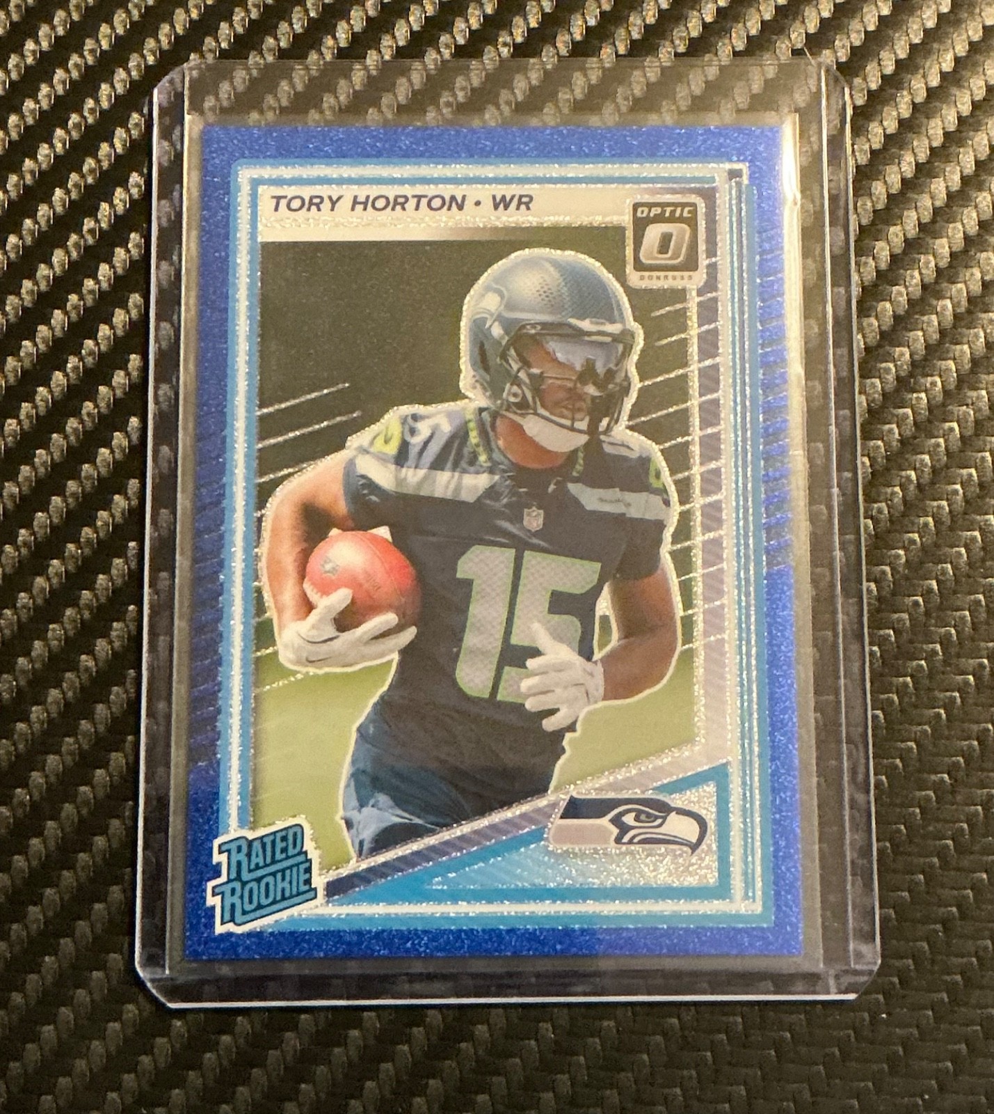 2025 Panini Donruss Optic - Rated Rookie Tory Horton #295 Blue Glitter Prizm...