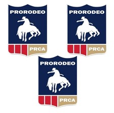 3 Pack Professional Rodeo Cowboys Prorodeo Prca 3 Inch Vinyl Sticker Decal 3pcs