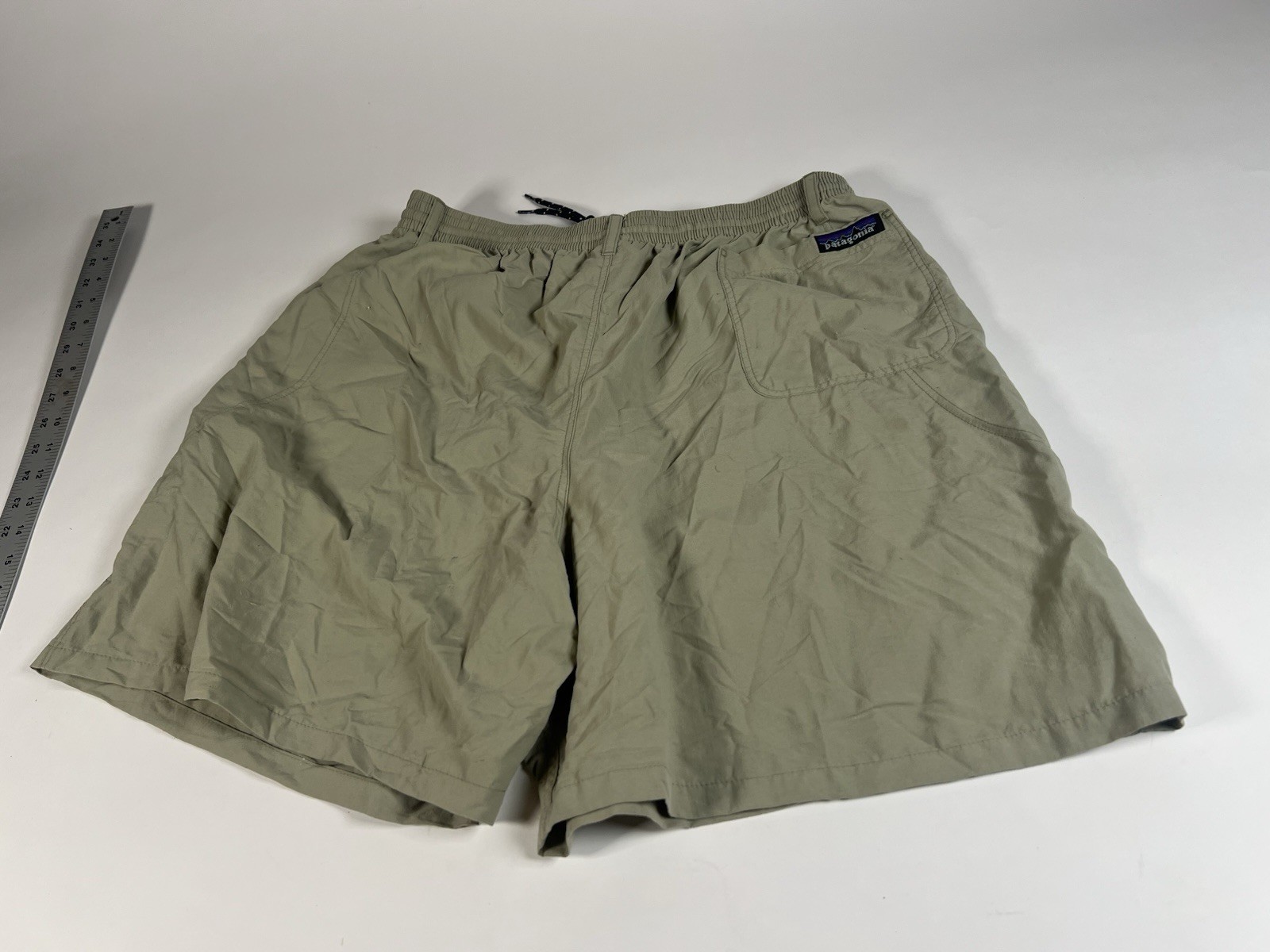 Patagonia Unlined Baggies Tan Patagonia Unlined Baggies Men's Size L thumbnail 5
