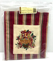 LONGABERGER 2005 Holiday Stripe Tote Bag--23154166--NEW