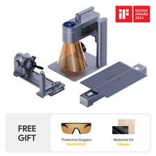 LaserPecker LP4 Dual-Laser Engraver with Rotary  Slide Extensions Laser Cutter