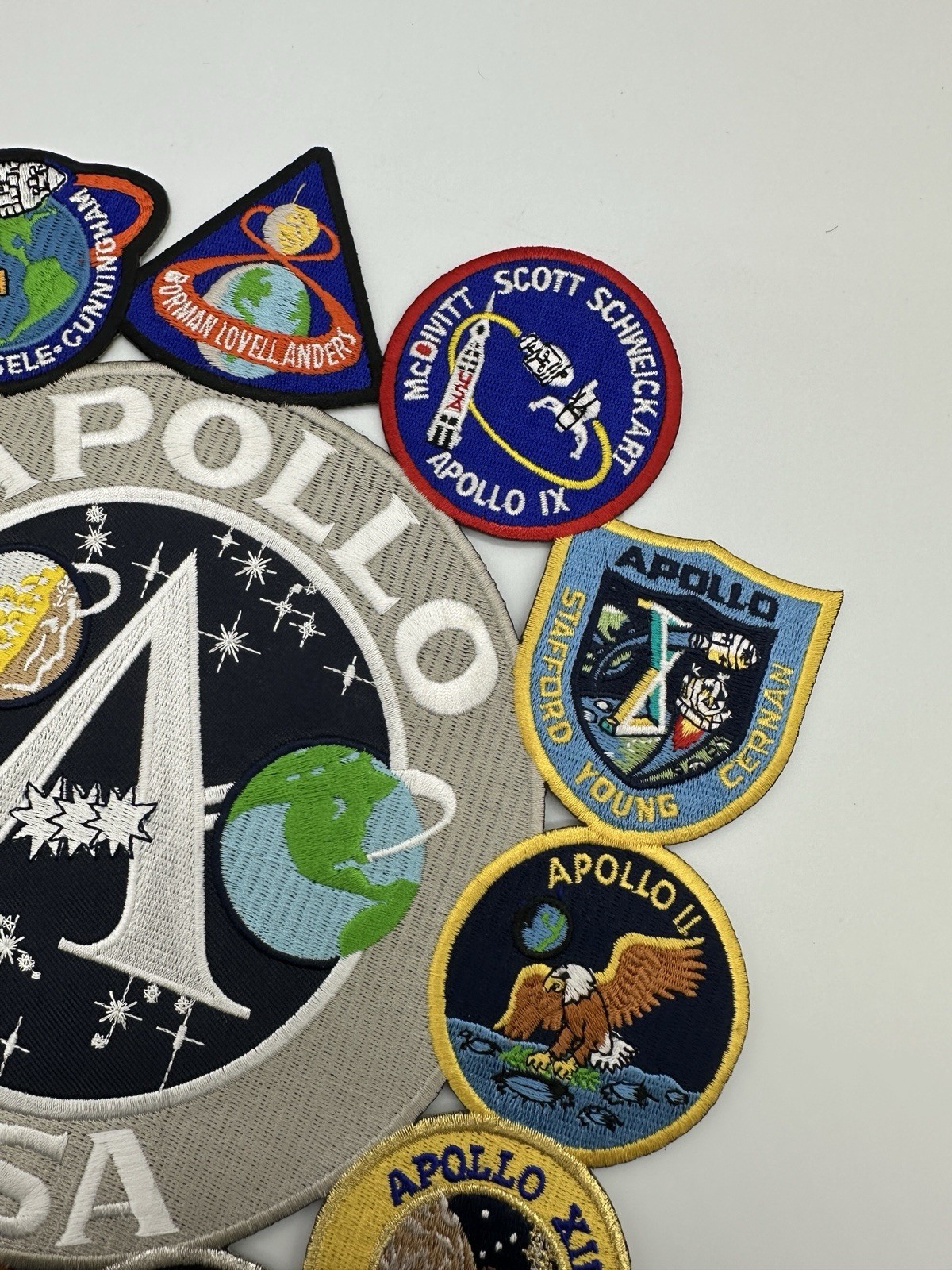 Apollo NASA Mission 10” Patch Collage Space X Lunar Landing