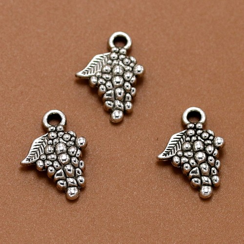 10PCS Vintage Alloy Grape Pendant Fruit Charms Pendants DIY Jewelry Making - Picture 5 of 11
