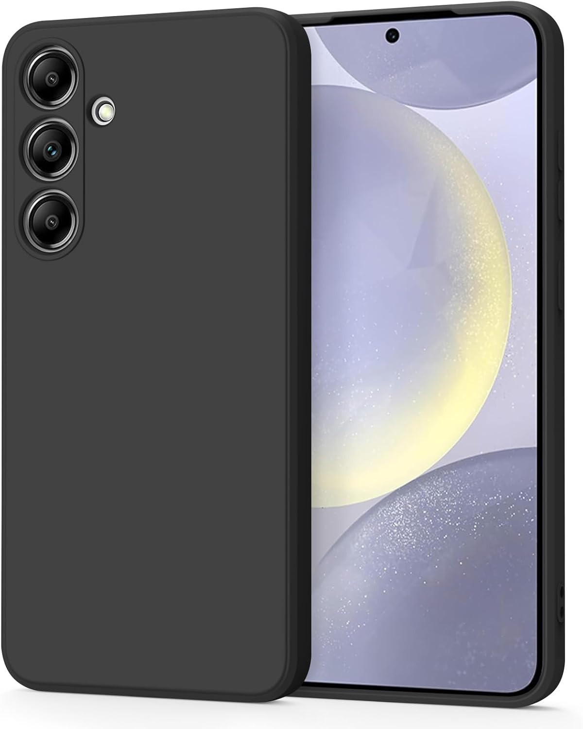 Case For Samsung Galaxy S20 S21 S23 FE S24 FE Black Shockproof Silicone Cover