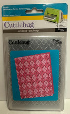 Provo Craft Cuttlebug Argyle 37-1603 Embossing Folder A6 Barely Used F/VGC