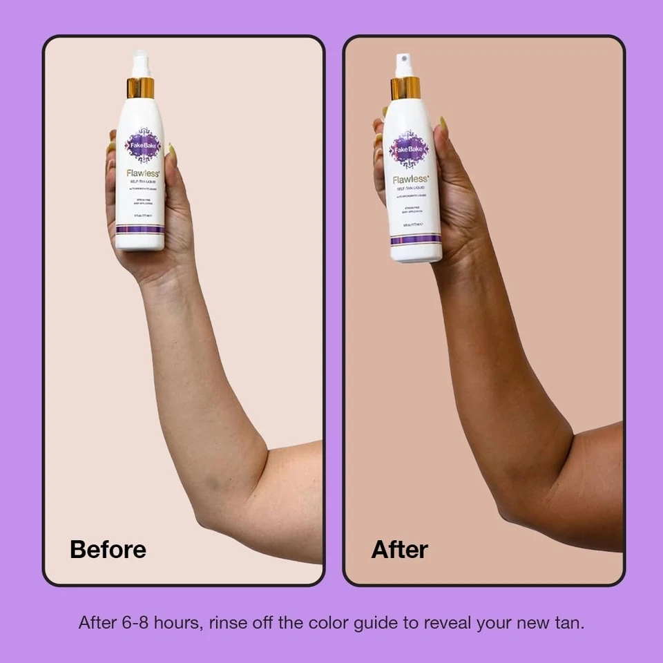 Flawless Self-Tanning Liquid Streak-Free, Long-Lasting Natural Glow For All S... - Image 4 of 4