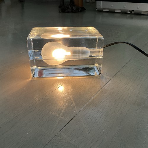 Design House Stockholm Glass Block Lamp By Harri Koskinen